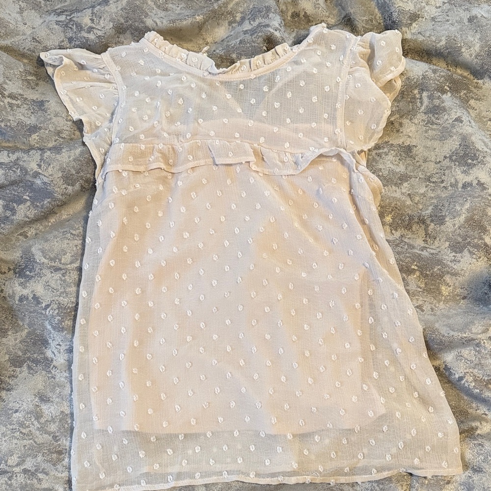 Sheer Polka Dot Top